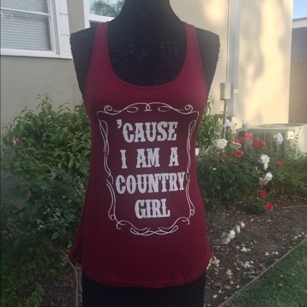 Cause I’m a country girl tank top NWT Small‎